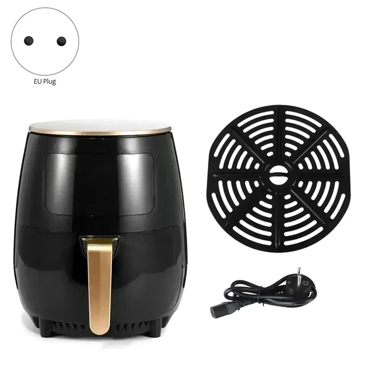 (ABUB) 6L AirFryer Multi-Functional Intelligent TouchScreen Oven Large Capacity Electro Mechanical Deep Fryer Home Airfryer(EU)