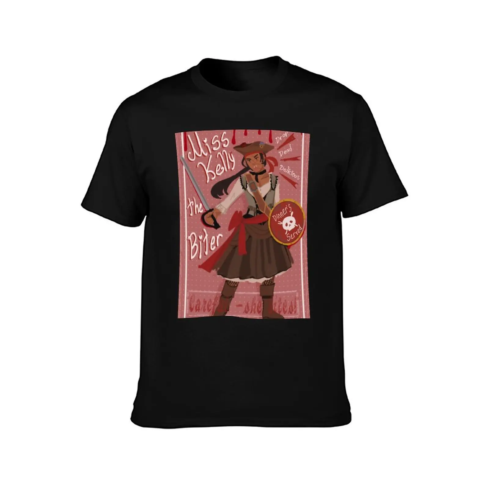 Miss Kelly the Biter! T-Shirt Large Size Loose Casual Tee T-Shirt