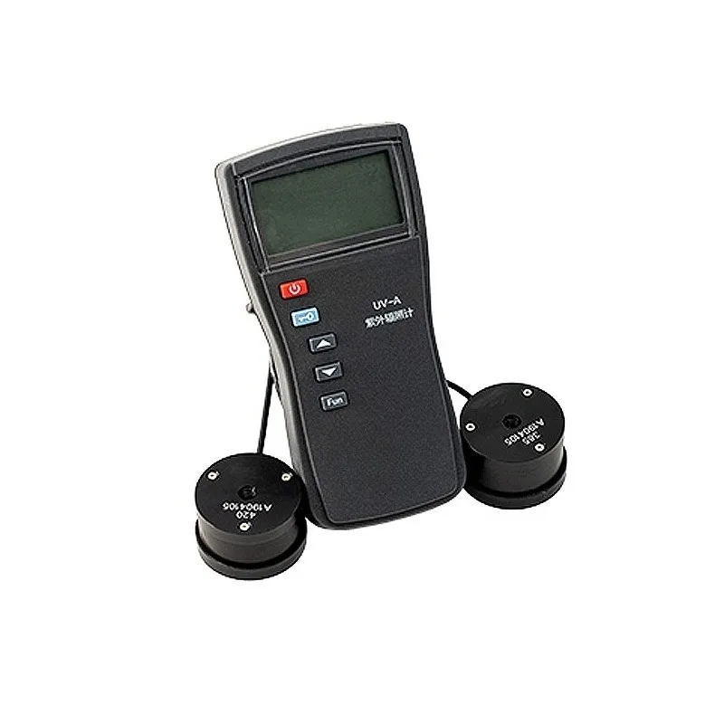 Dual Channel UV Irradiance Meter High Precision Ultraviolet Radiometer Digital UV Light Intensity Tester Professional UVC UVA