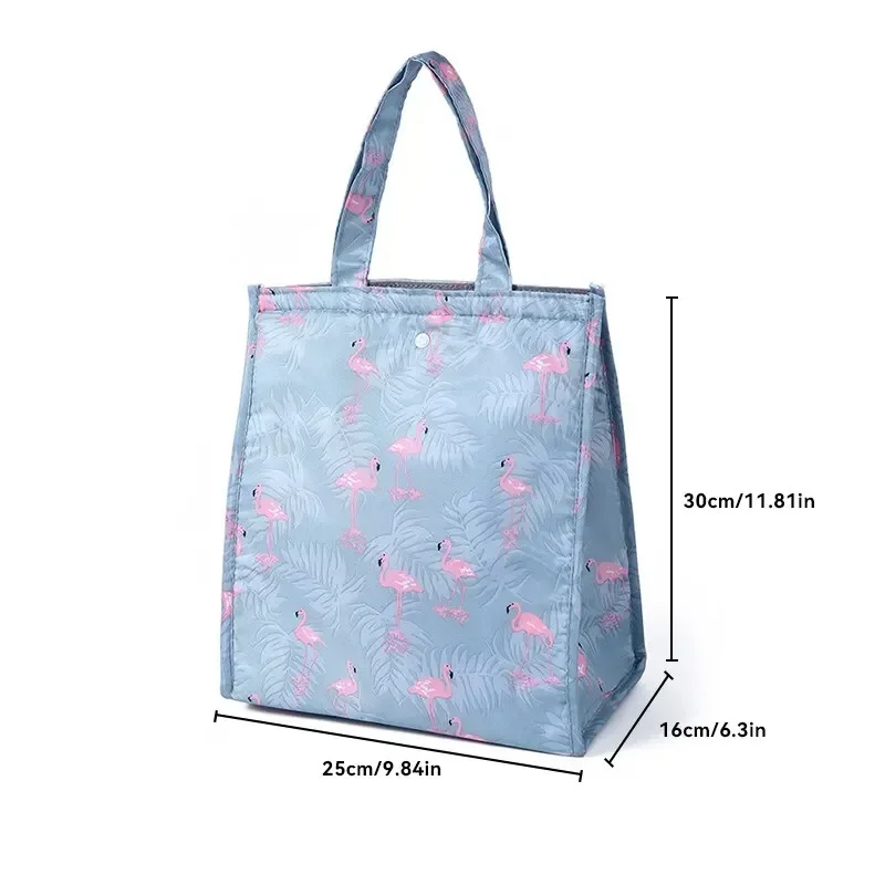 2023 Fashion Cooler Lunch Box Portable Insulated Canvas Lunch Bag Thermal Food Picnic Tote Cooler Bag Lunch Bags for Women Kids