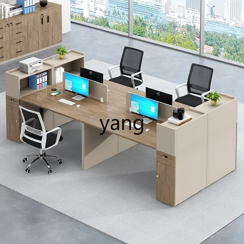 

LMM staff table and chair combination simple modern computer table and chair office furniture