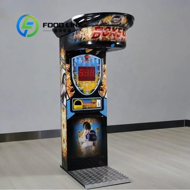Coin Operated Boxing Machine Adopts Wear Resistant Punch Bag Just Like Punch Bag Arcade Game Machine For Long Time Continuous
