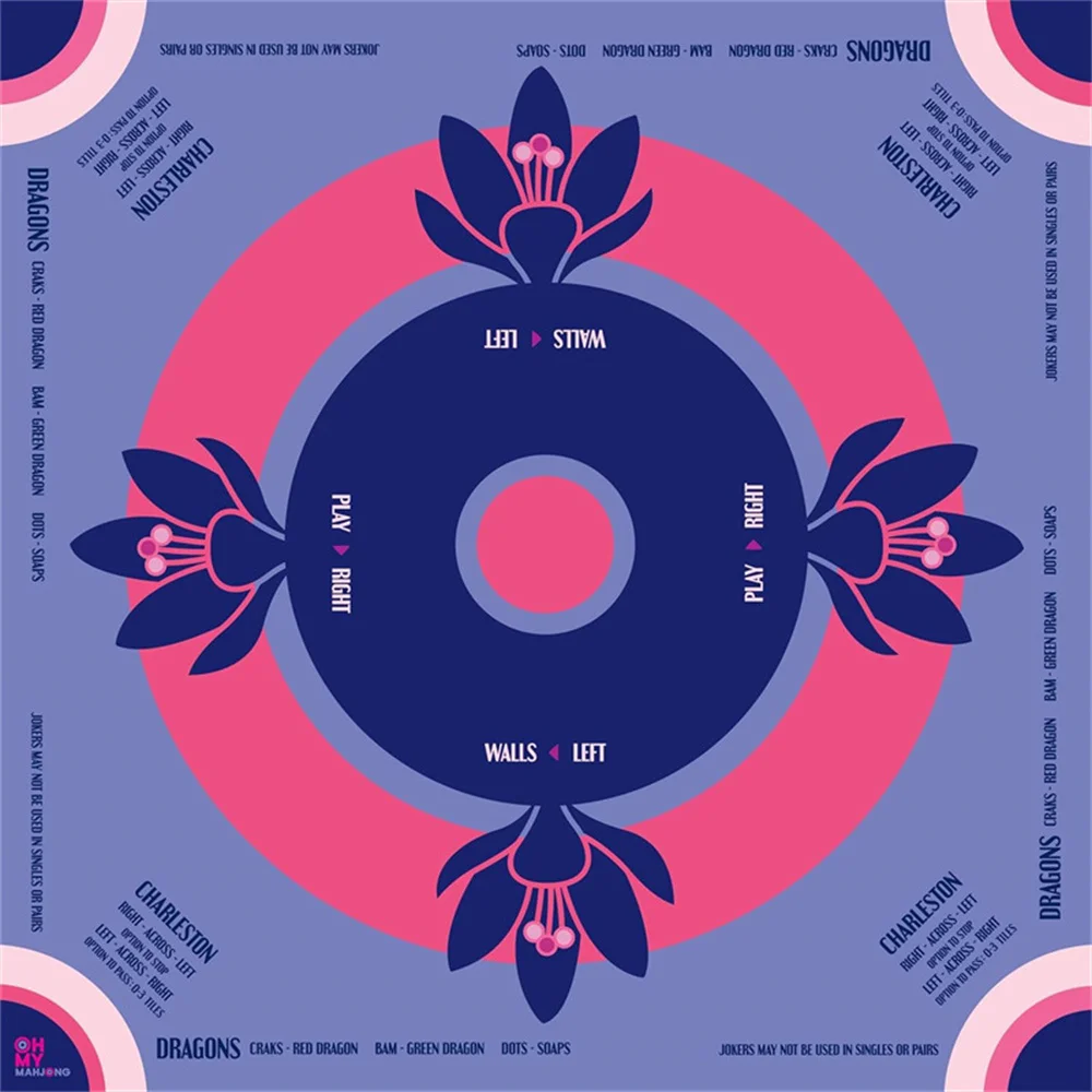 

Multi-sizes Mahjong Game Table Mat Mahjong Thicken Table Mat Texas Hold'em Poker Tablecloth for Desktop Home Card Game