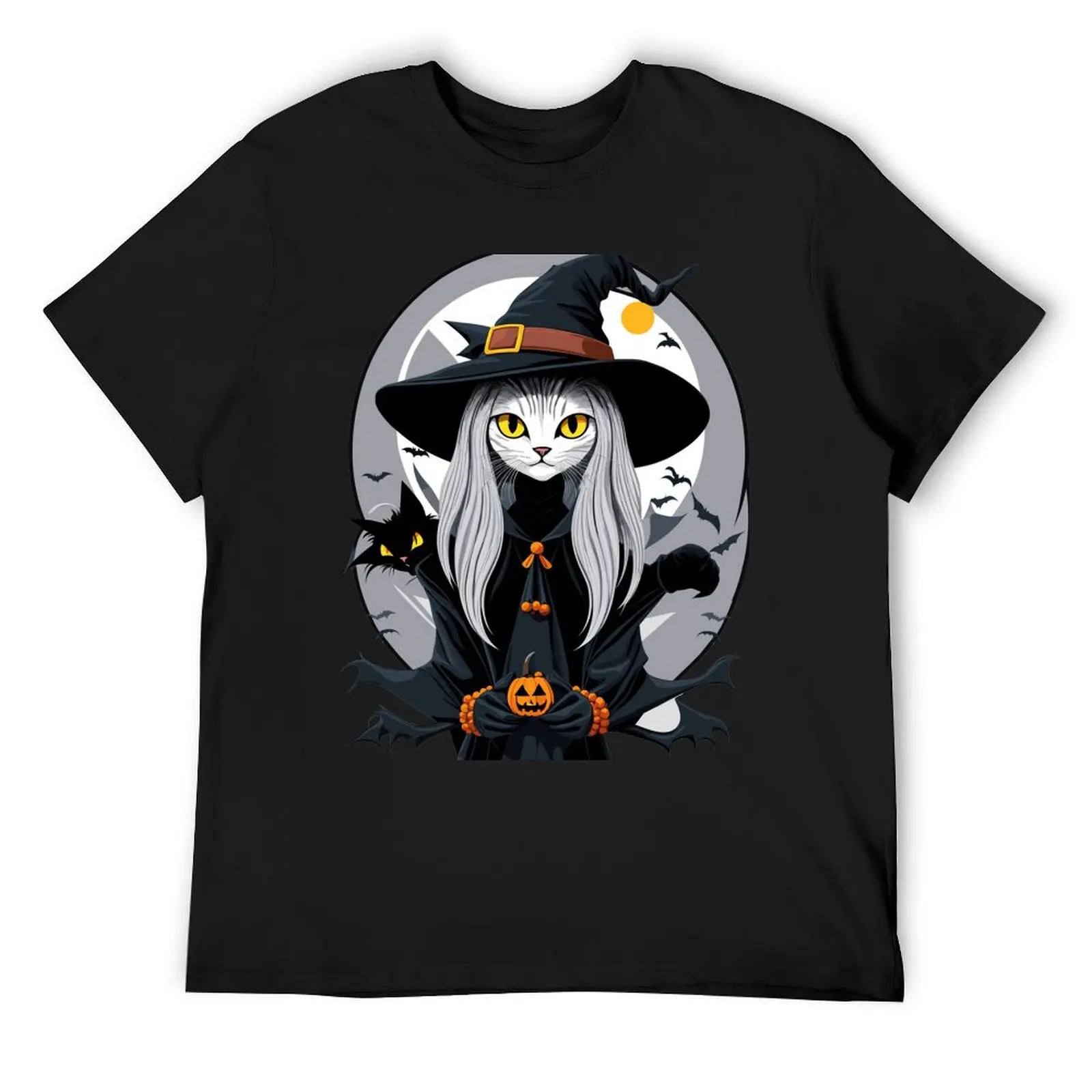 holloween cat 2023 T-Shirt anime tshirt heavyweights street wear mens clothes