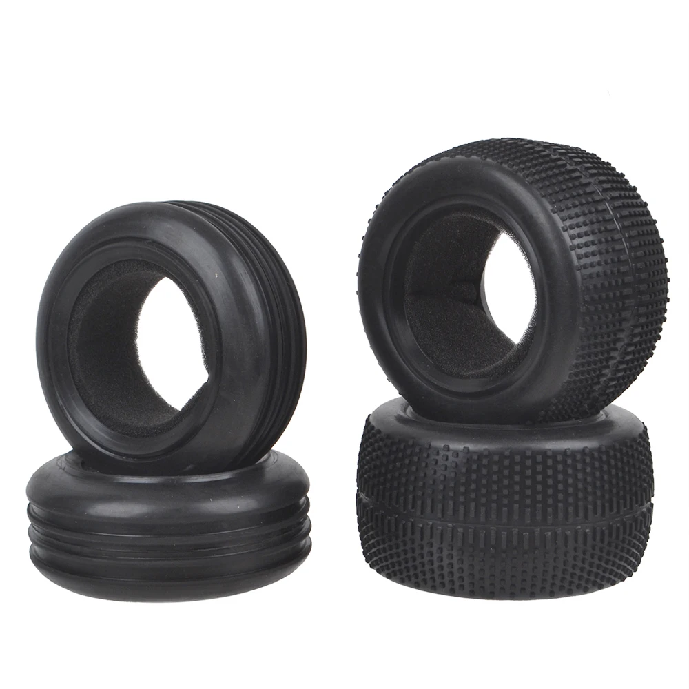 Front Rear Soft Tires for Tamiya DT02/DT01/DF02/DT03/TD2/DN01/Rising Fighter 1/10 2WD Buggy Car