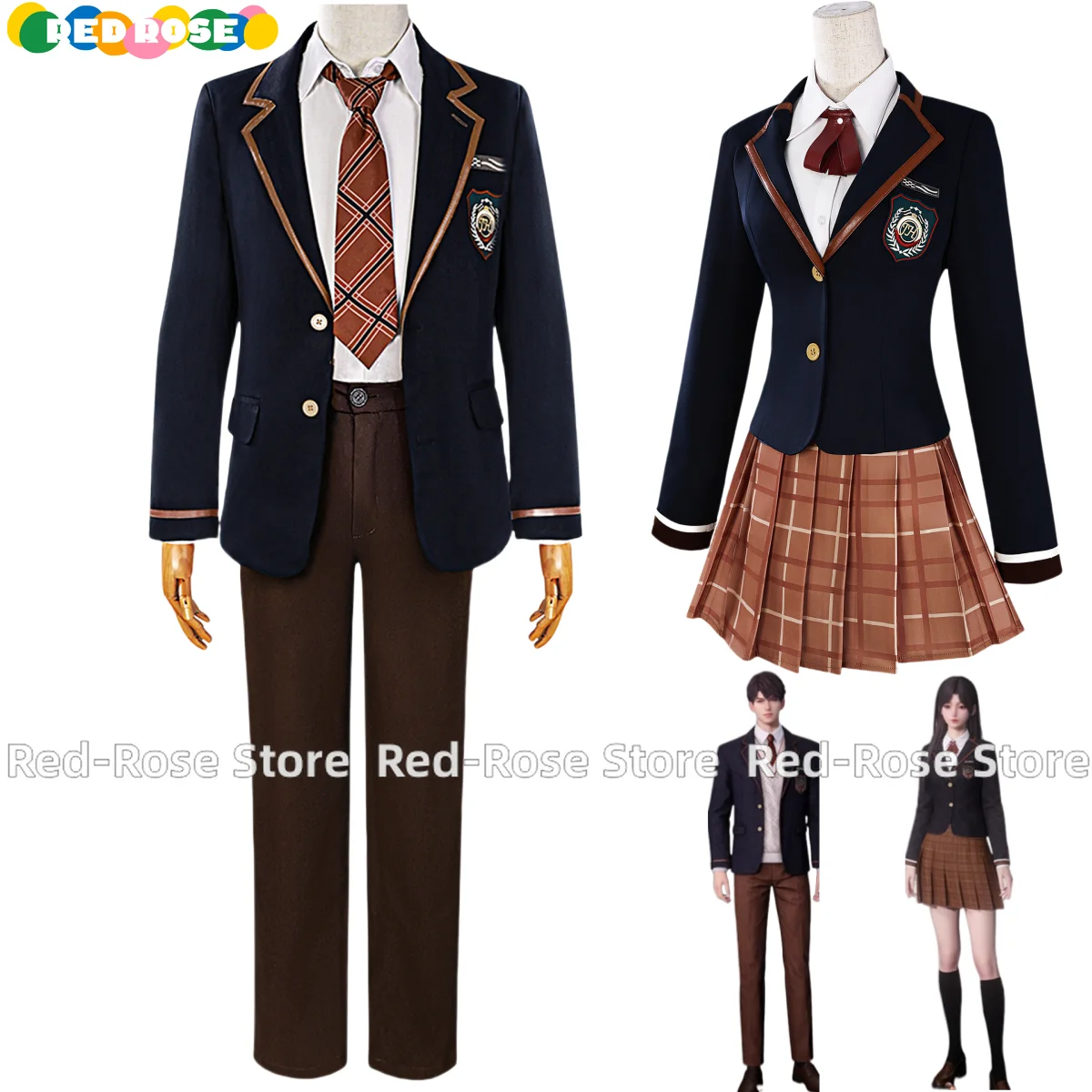 

Игра Love and Deepspace Xavier Sylus Zayne Player Heroine Косплей Костюм Британский Стиль Школьная Форма Пальто Мужчина Женщина Комплект Кампуса