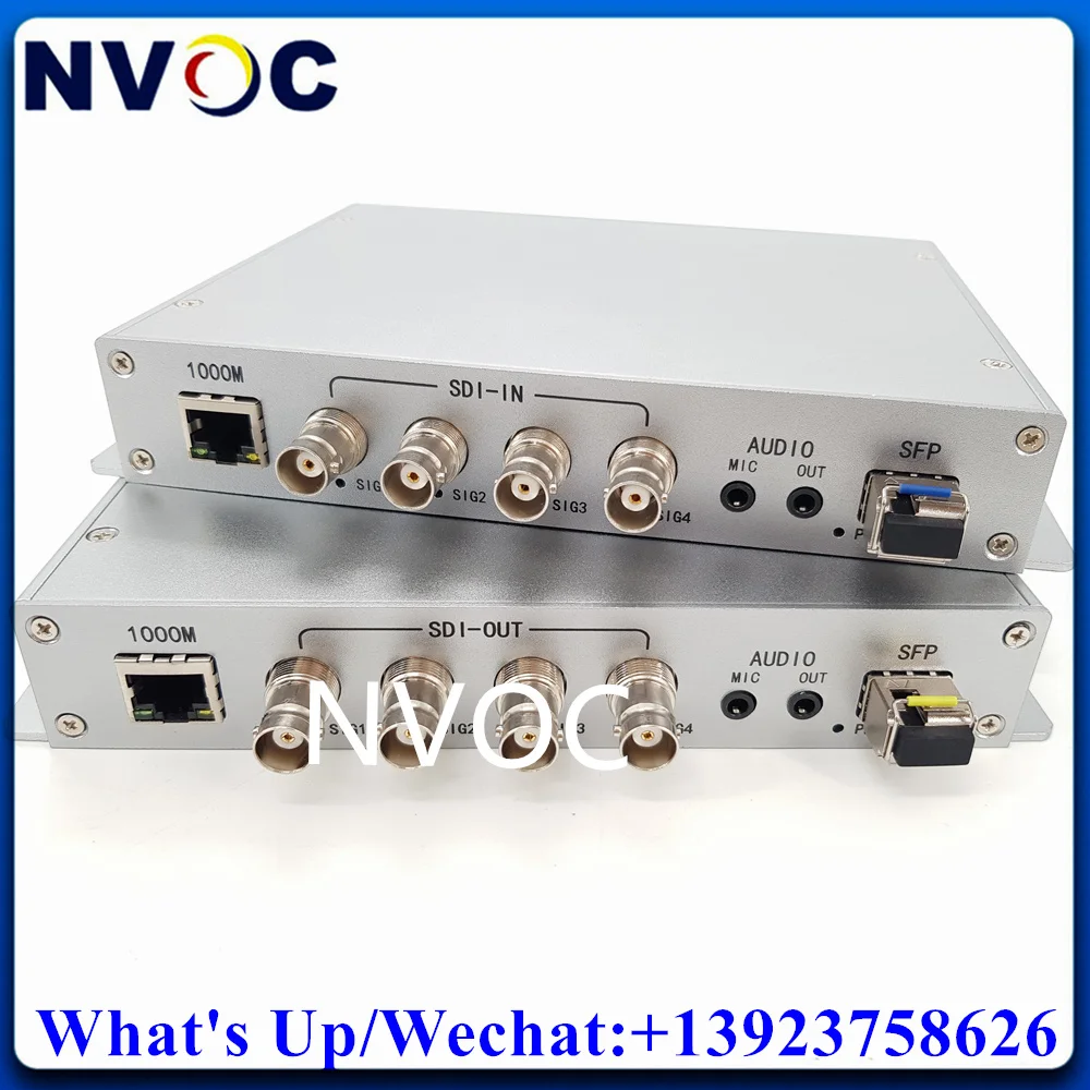 

4Ch Forward 3G/HD/SD-SDI DVB-ASI 1080P 60Hz Fiber Optical Converter Over SM 20km LC Broadcasting Fiber Optic System Transceiver