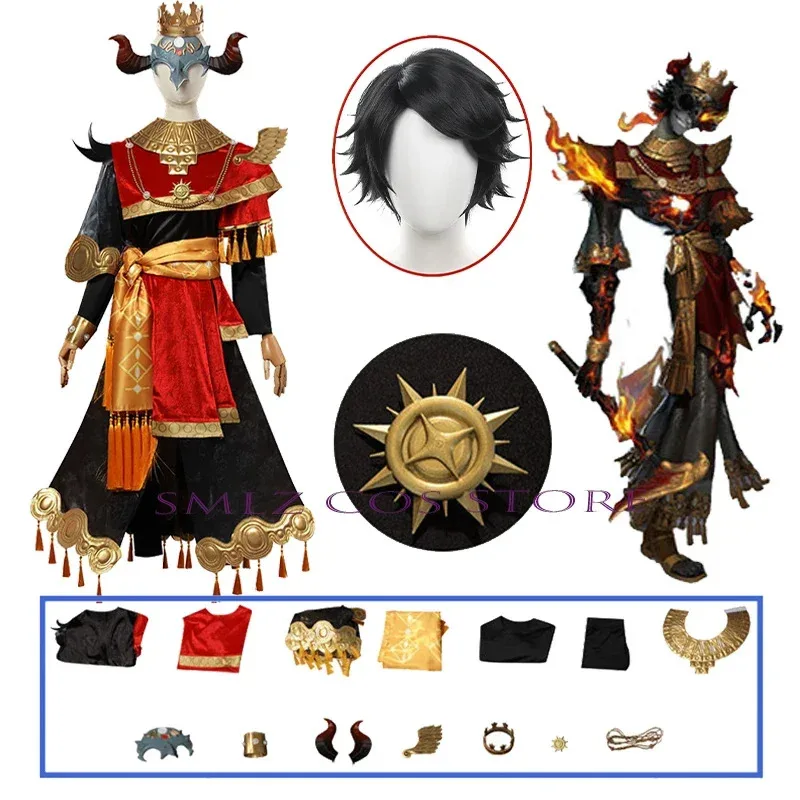 2025 11 Anime Identity ⅤNorton Campbell Prospector Fools Gold 코스프레 블레이징 불꽃 의상 파티 놀이 복장