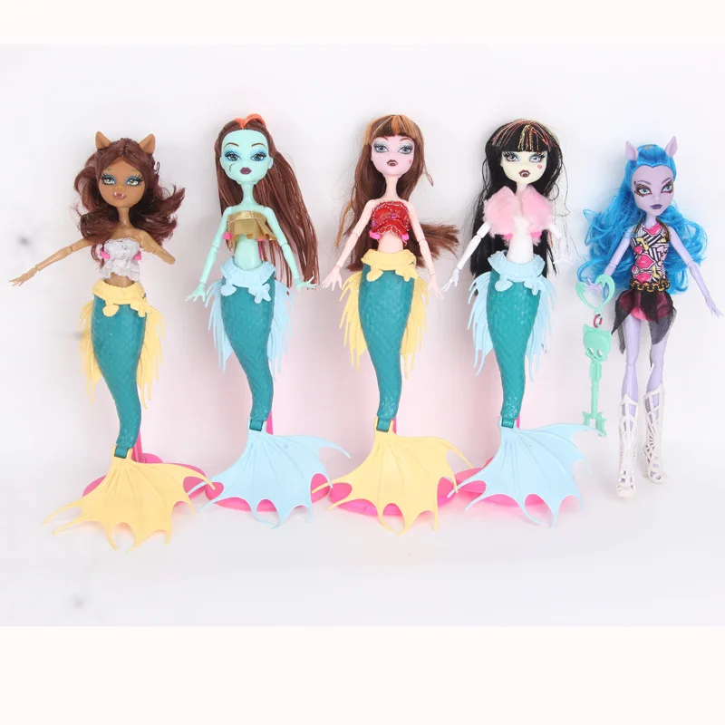 Action Figures alla moda Monster High Dolls Mattel Giocattoli per ragazze Cartoni animati Regali di compleanno Staccabili Multi Joint 33 cm di altezza