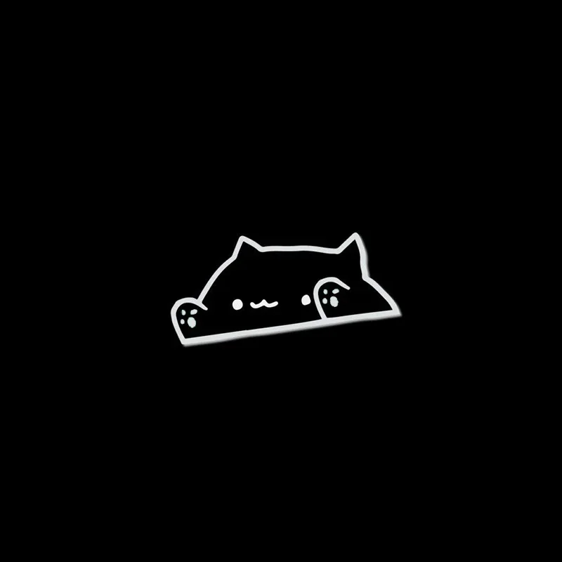 Car Stickers Cute Bongo Cat Vinyl Decals Waterproof Occlusion Scratch Car Bumper Window Stickers,20CM*9CM