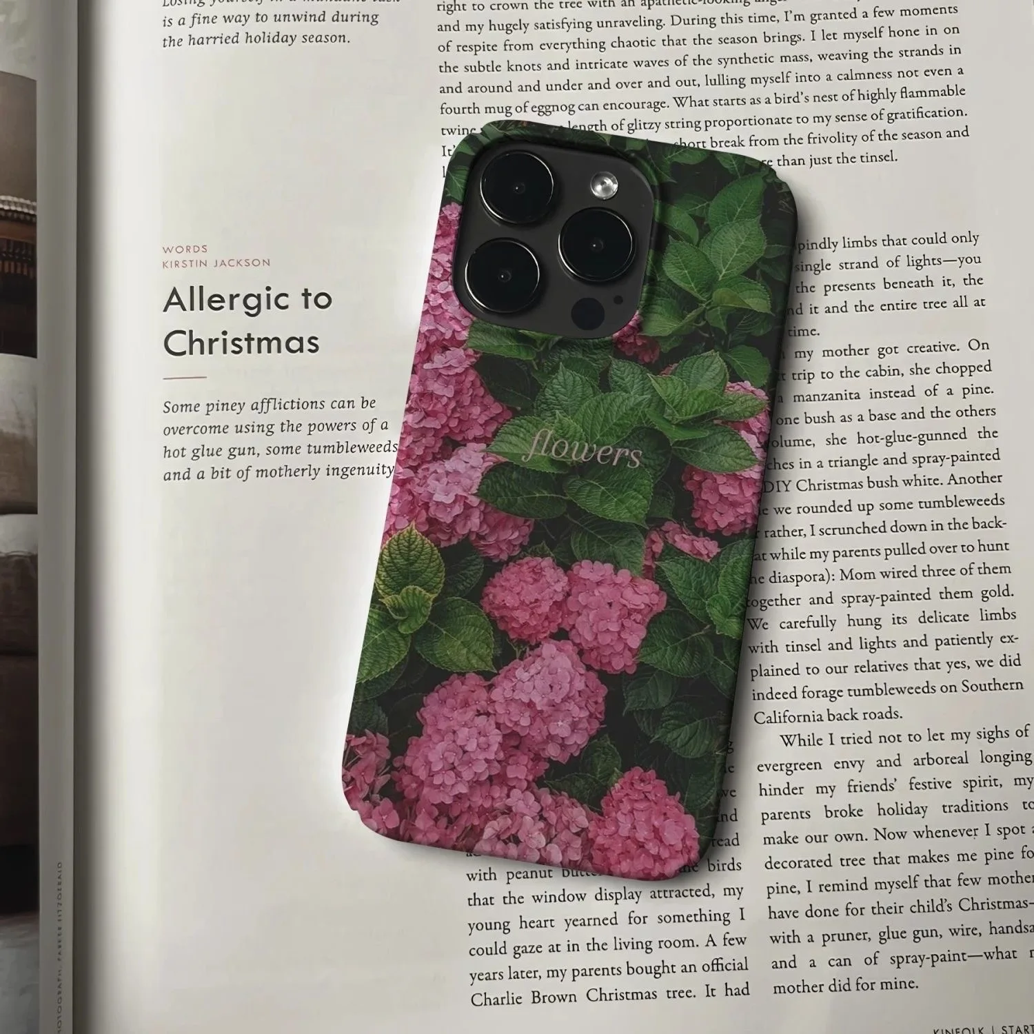 Чехол для телефона в стиле Spring Vibe Fresh Pink Hortensa с узором INS для iPhone 17, 16, 15, 14, 11, 12, 13 Pro Max Air Plus, задняя крышка
