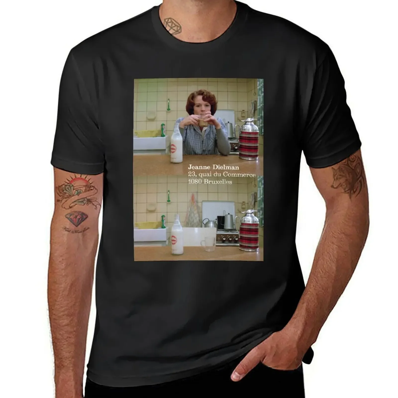 Jeanne Dielman, 23, Quai du Commerce 1080 Bruxelles T-Shirt plus size clothes plus size tops mens white t shirts