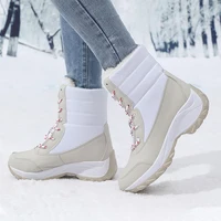Snow Boots for Women Platform Shoes Boots Plush Keep Warm Women's Thigh High Boots Winter Ankle Boots Comfortable Walking Shoes - Image 5