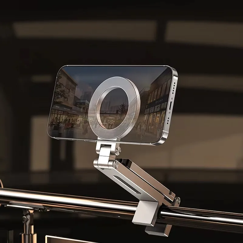 Suporte de telefone tripé inovador suporte de tripé ajustável universal 360 rotação suporte do telefone móvel do carro magnético