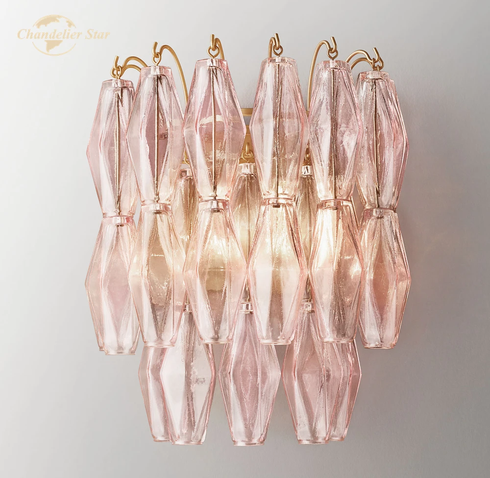 Modern Glass Wall Lamps Lustre LED Natalia Sconce Decoration Glass Wall Light Indoor Lighting Fixture