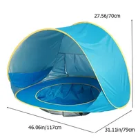 Baby beach tent Waterproof Sun Shelter UV-protecting Sunshelter with Pool Kid Outdoor Camping Sunshade Beach sunshelter UPF 50+