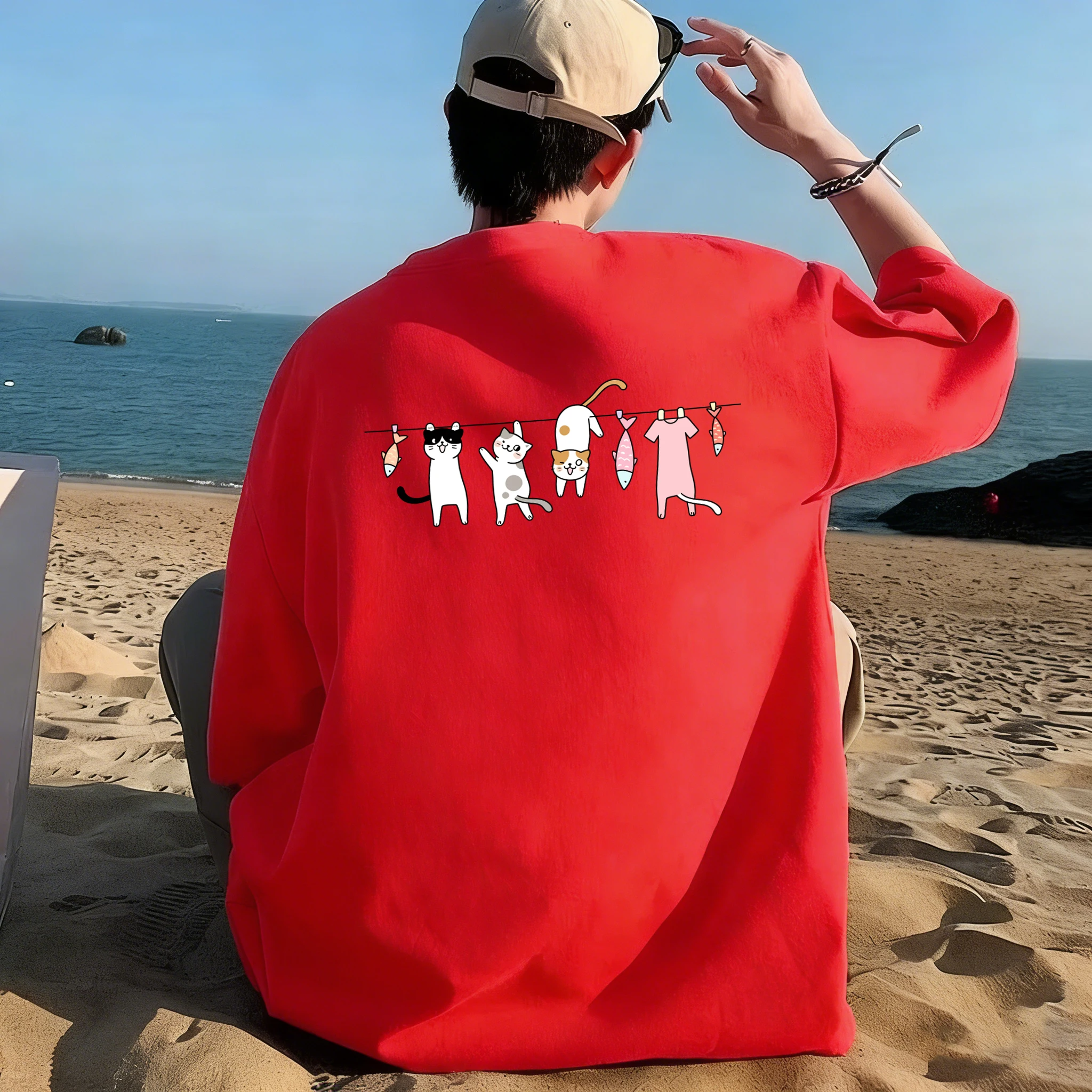 Katten en vissen die aan een l - Street Fashion Online recensie en prijs