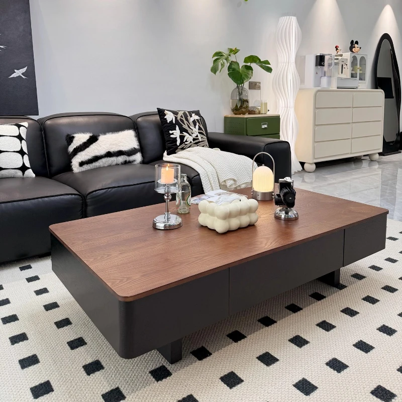 

Прямоугольный журнальный столик из цельного дерева, итальянский средневековый стиль, небольшой чайный столик, мебель для гостиной, бытовой, древний дизайн