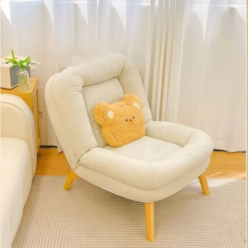 

Single lazy sofa chair leisure recliner bedroom nap chair space saving suitable for small apartments comfortable home seat