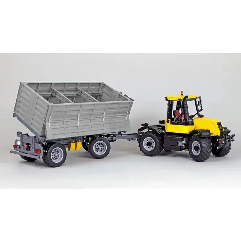 Tracteur agricole MOC-169365 et remorque MOC-169574 Échelle 1:17 décennie s de construction Modèle Jouets d'anniversaire pour enfants Cadeaux de Noël