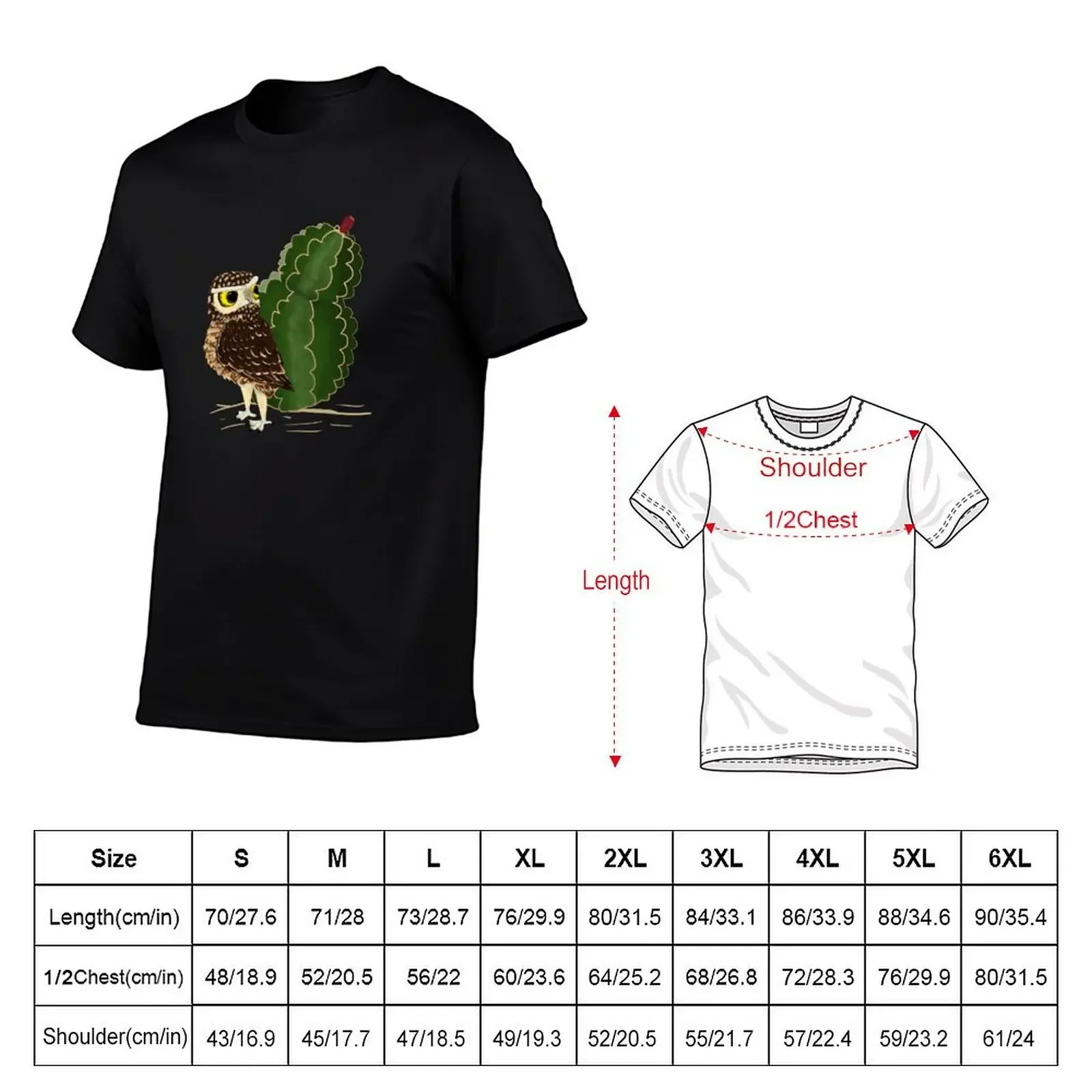 Burrow Owl T-Shirt kawaii clothes graphics designer shirts fitted t shirts for men