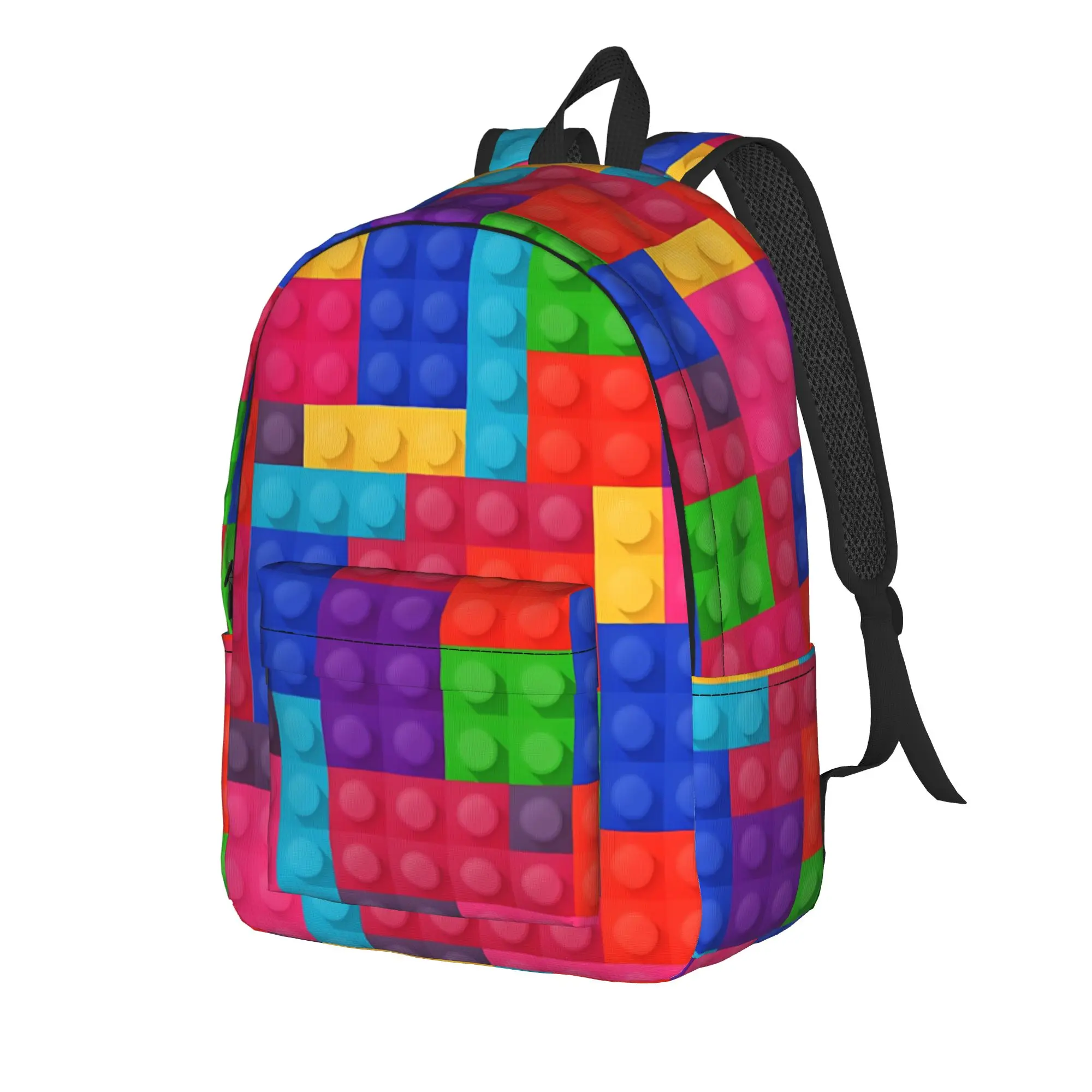 Cool Building Blocks  Backpack for Men Women Teenage Student Hiking Travel Daypack  College Shoulder Bag Durable