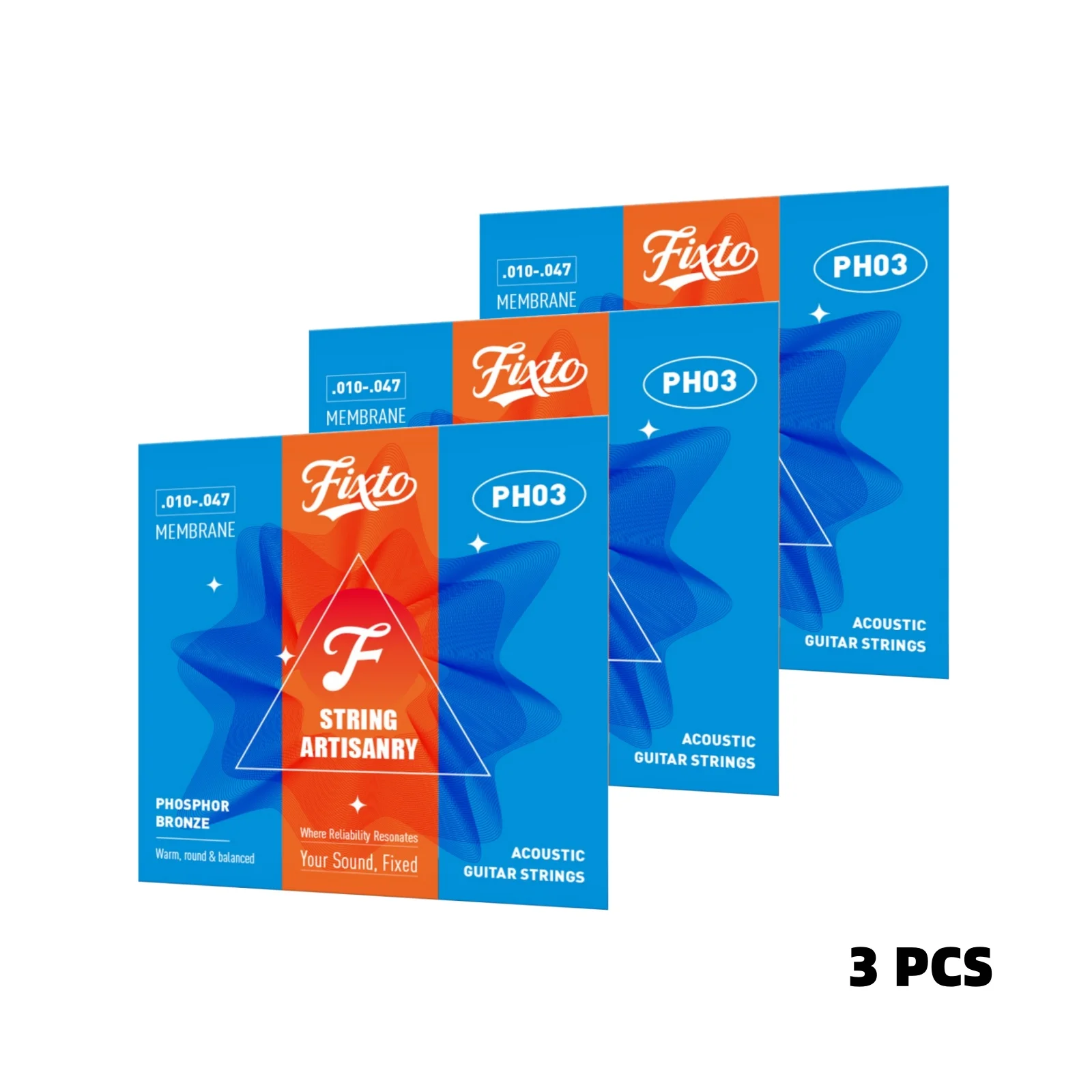 

Fixto-Acoustic Folk Guitar Strings, Phosphor Bronze Strings, Musical Instruments, Acoustic Guitar Parts Accessories, 10-47 Gauge