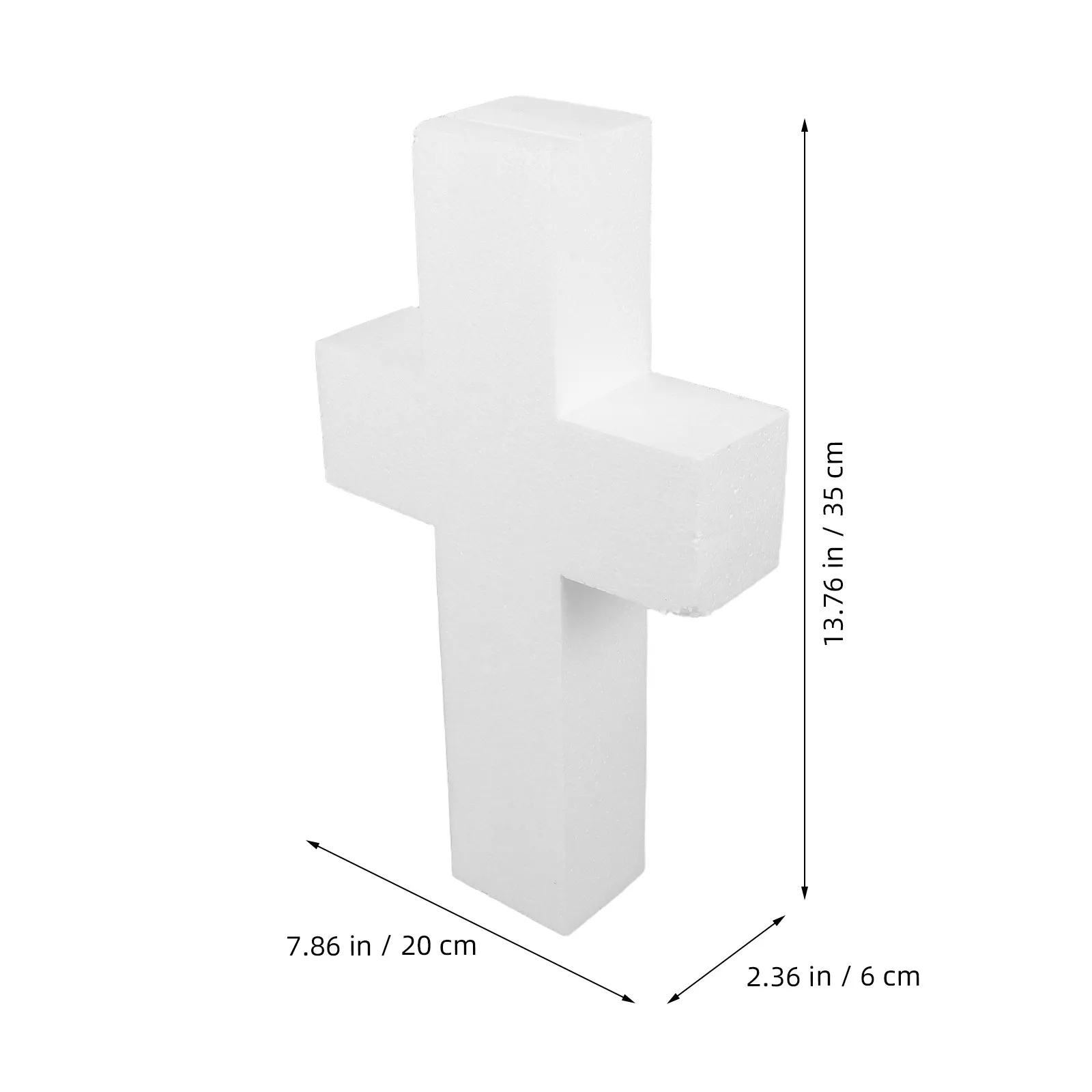 Cross Foam Cake Dummy for Fondant Practice – Realistic Texture, Holy Communion Display & Baking Tool