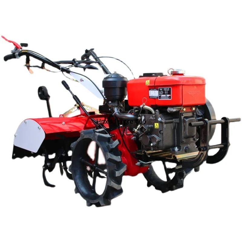 Field plowing machine Small household agricultural land plowing machine Diesel rotary tiller