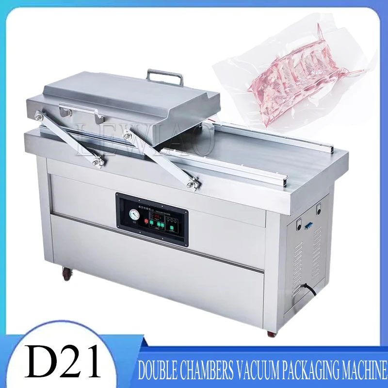 

Lndustrial Double Flat Chamber Vacuum Packaging Machine Food Vacuum Packing Maker DZ-500/2SB