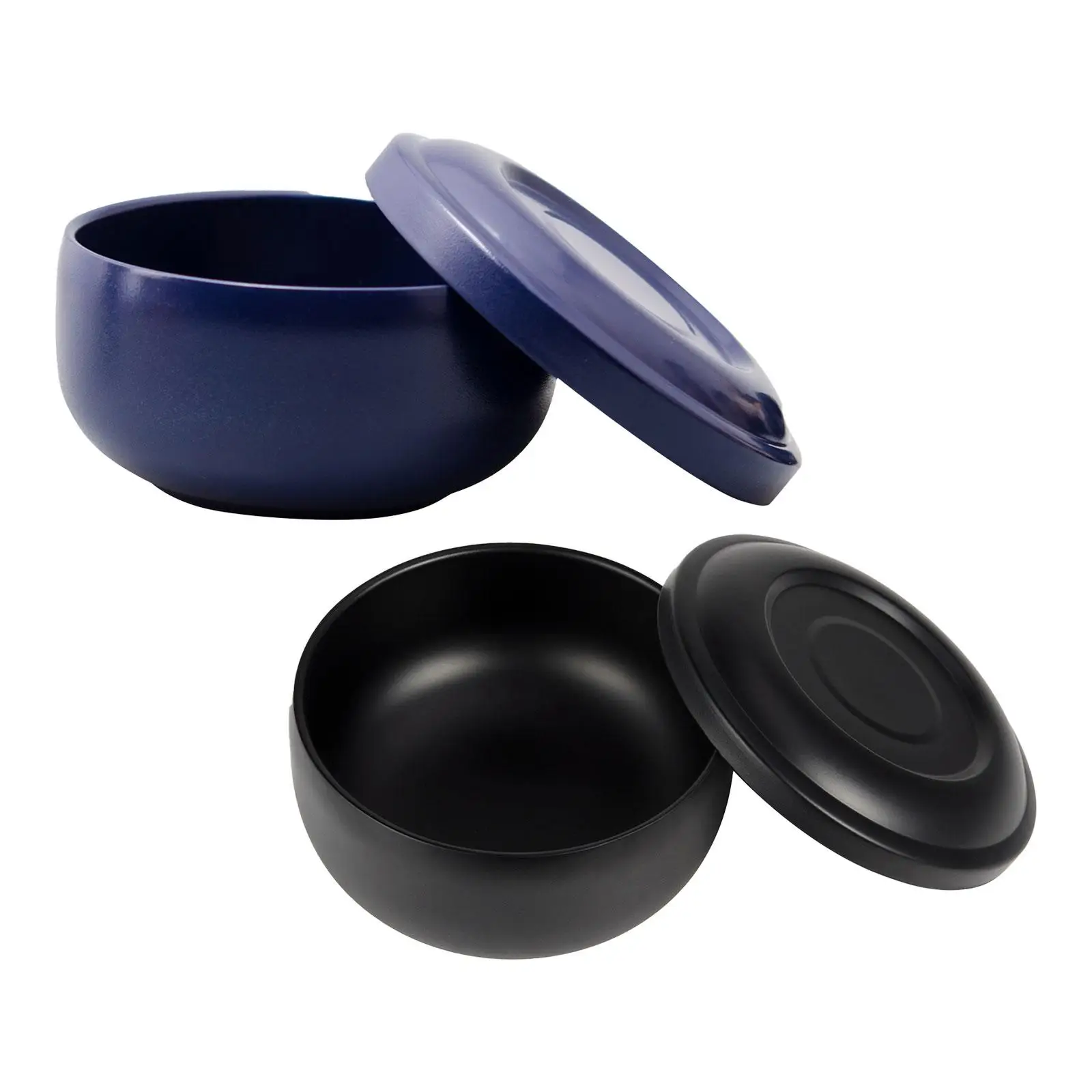 Bol de rasage en acier inoxydable, bol de crème à savon avec couvercle, bol à mélanger, tasse de rasage de luxe, tasse de rasage pour père