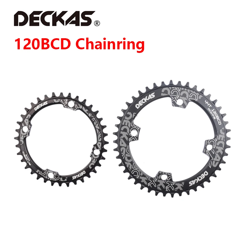 DECKAS 120BCD 36T/38T/40T/42T/44T MTB Crank Chainring Hollow Repair Suitable BCD 120mm