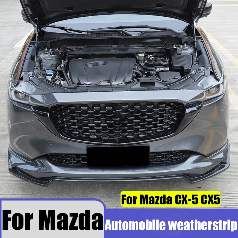 

Car engine hood tailgate sealing strip modification protection strip car exterior decoration parts For Mazda CX-5 CX5 2017-2025