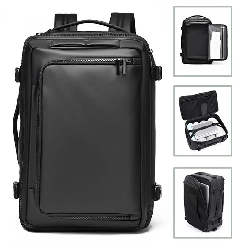 

Men Notebook Backpack Large Capacity Luggage Duffel Multifunctional Waterproof Shoulder Bag Dry Wet Separation Travel Handbag