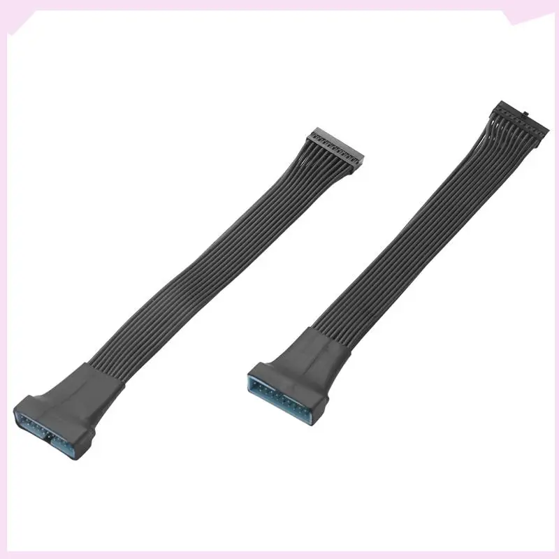 B24B Pequeno Mini USB 3.0 19/20 Pinos Cabo Adaptador de Cabeçalho de Extensão Interna Para Placa-mãe 4,7 Polegadas (Pacote de 10)