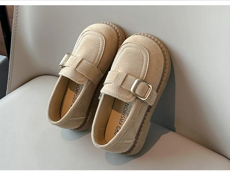 2026 Mädchen Flats Frühling Herbst Flache Slipper Schuhe für Kinder Mädchen Bequeme Weiche Wildleder Freizeitschuhe Schulschuhe Kinder – Detail 16