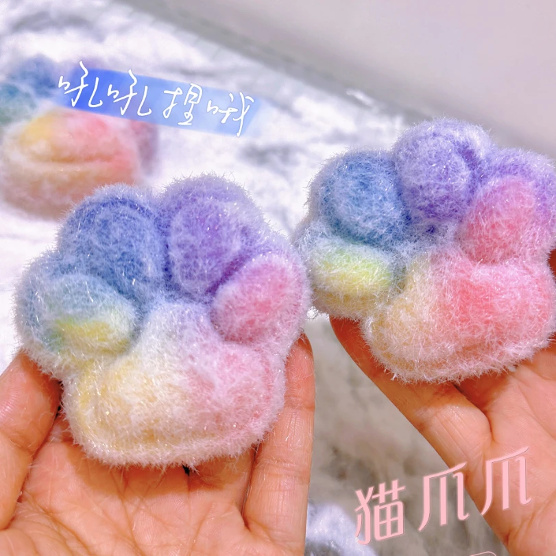 

Plush Cat Claw Pinch Le Large Silicone Plush Cat Claw Simulation Pinch Thick Size Increase Stress Slow Rebound Toy