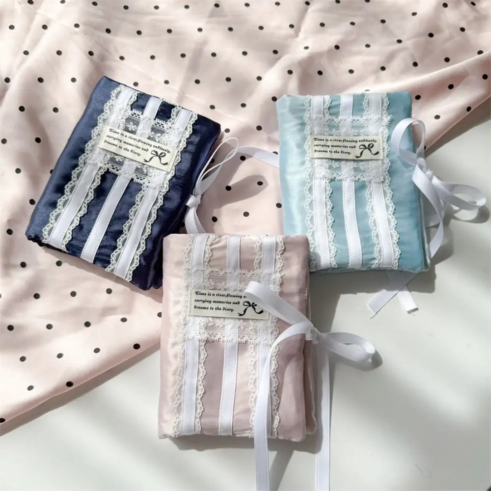 Loose Leaf Scrapbook Notebook Cover 5 Holes Lace Bow Card Booklet Cover Anti-scratch M5 Loose-leaf Notebook Cover Stationery
