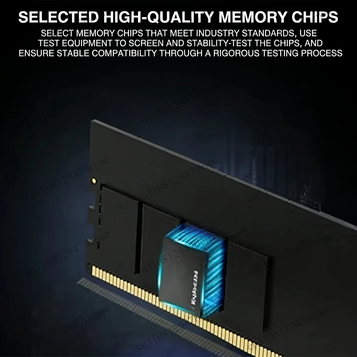킹뱅크 DDR5 데스크탑 RAM 16GB/32GB |   5600MHz 6000MHz 게이밍 메모리 |   CL18 하이닉스 칩 블랙 히트싱크 썸네일 4
