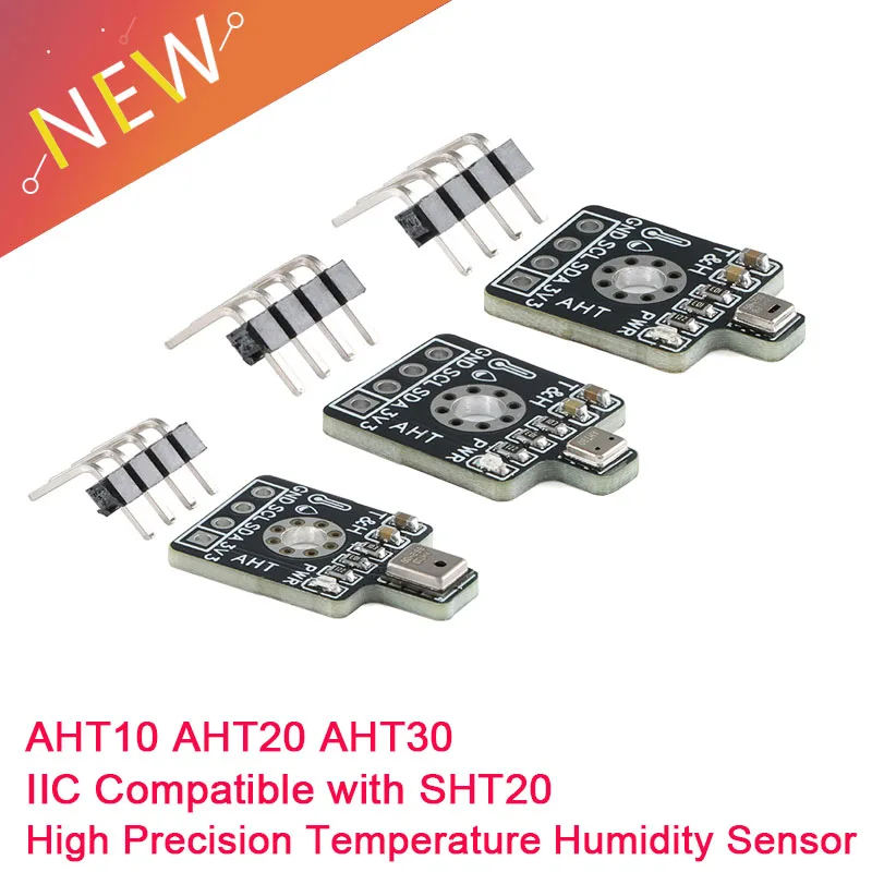 AHT10 AHT20 AHT30 High Precision Digital Temperature Humidity Sensor Measurement Module I2C IIC Communication Compatible SHT20