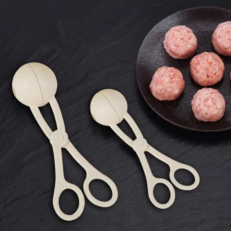 Meat Ball Maker Tool Plastics Clip Round Rice Ball Shaper Spoon Meatball Making Mold Non Stick Stuffed Kitchen Gadget