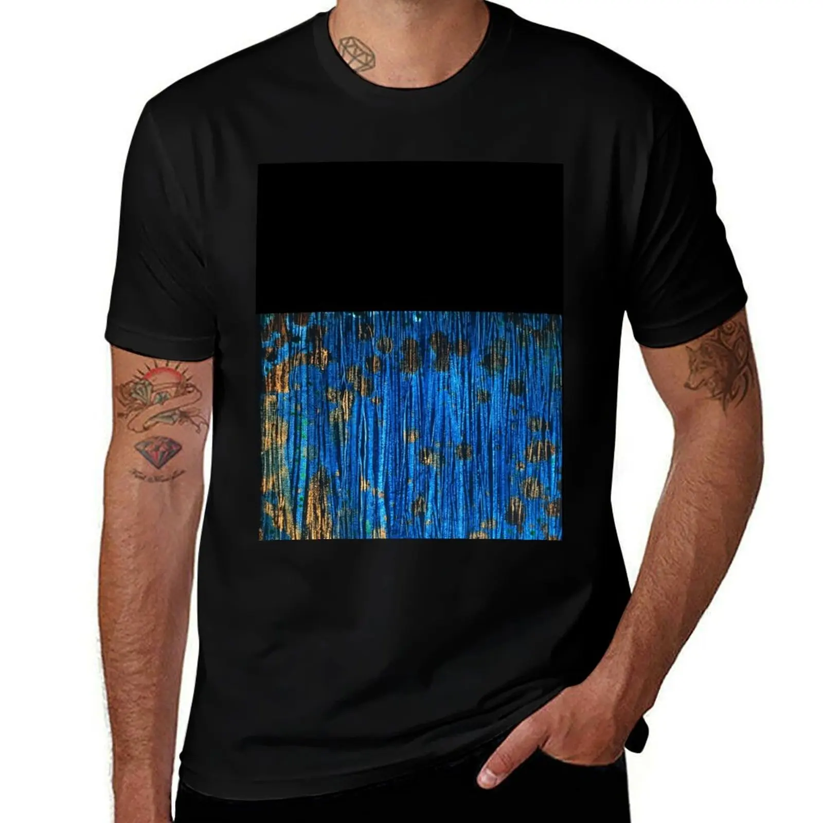 Blue flames T-Shirt Work Wear Breathable Tee
