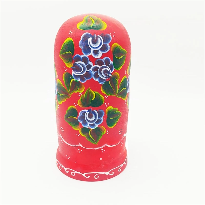 7 Layer Russische Stapelpop Handgeschilderde Nesting Doll Matryoshka Speelgoed Met Volkskunst Ontwerp Voor Kinderkamer Decors