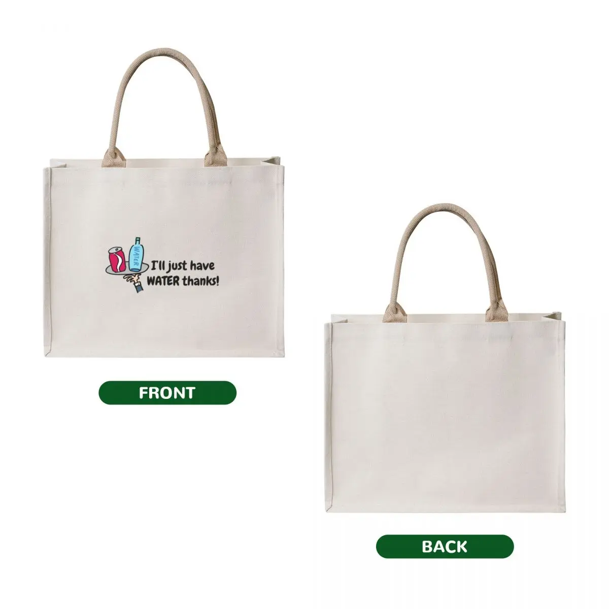 Drink some water Tote Bag free delivery bags tote bag screen shopper bag women Custom