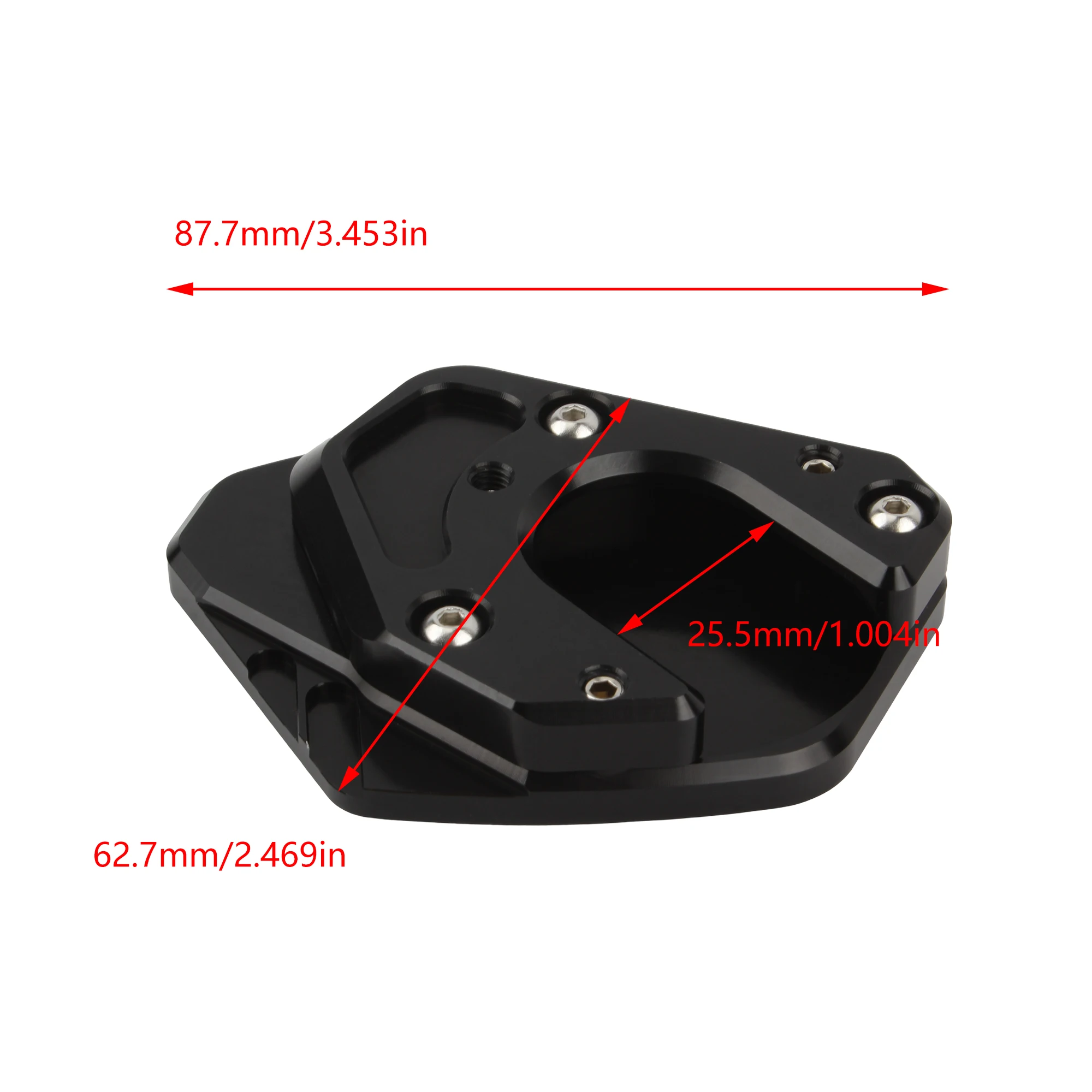 Motorcycle Side Stand Enlarger for KTM Duke 125 200 390 690 SMC Kickstand Enlarge Plate Pad CNC Aluminium Accessories