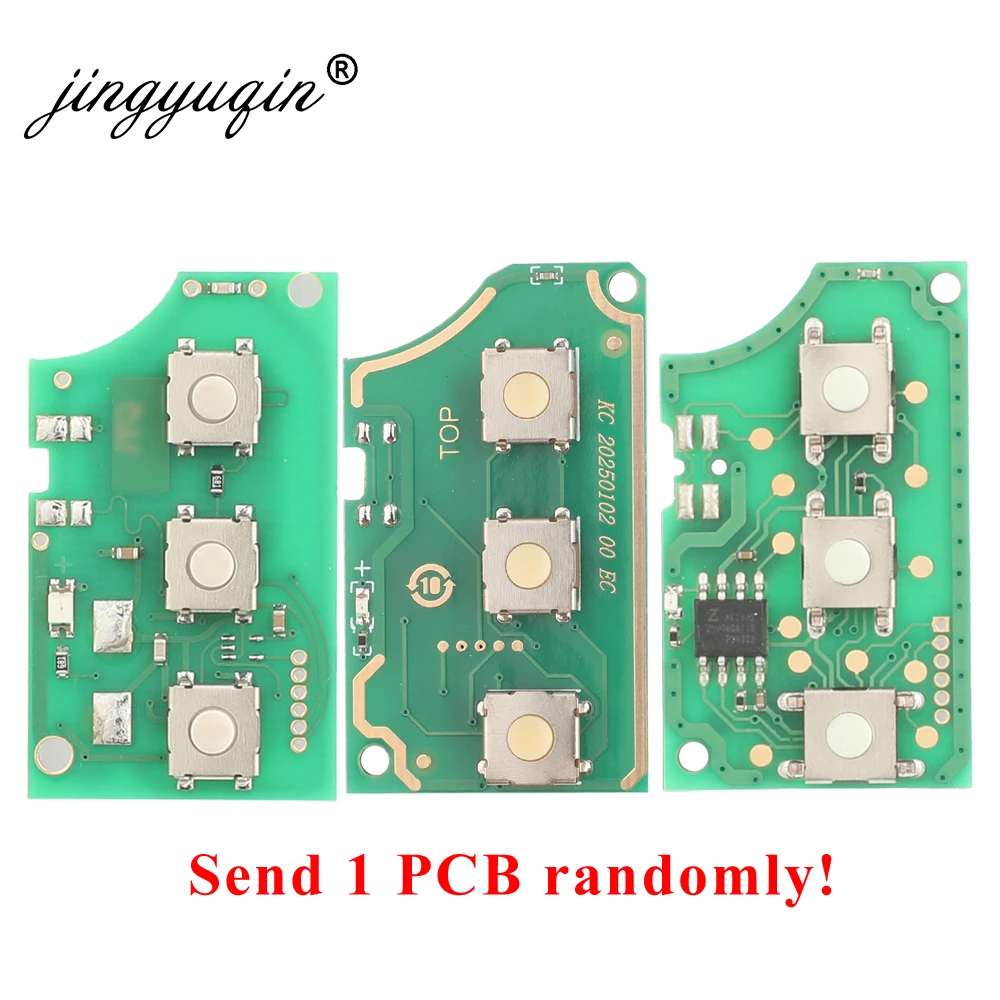 Jingyuqin 3-Tasten-Flip-Fernbedienung für Autoschlüsselanhänger für VW PASSAT Polo Skoda Seat Polo/Golf/Käfer 1J 0959753 DA/AH 1K 0959753 G 434 MHz ID48