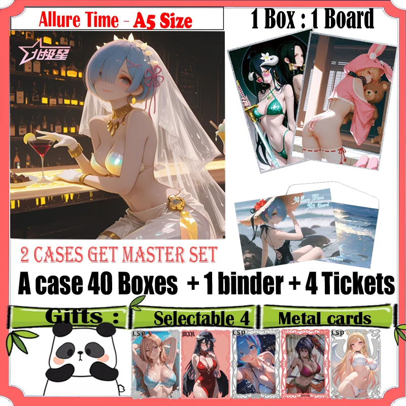 

New A5 Size Waifu Acrylic Card ' Allure Time ' Hobby Anime Doujin CCG Collection Card Game Acrylic Board Trade Card Gifts Toys