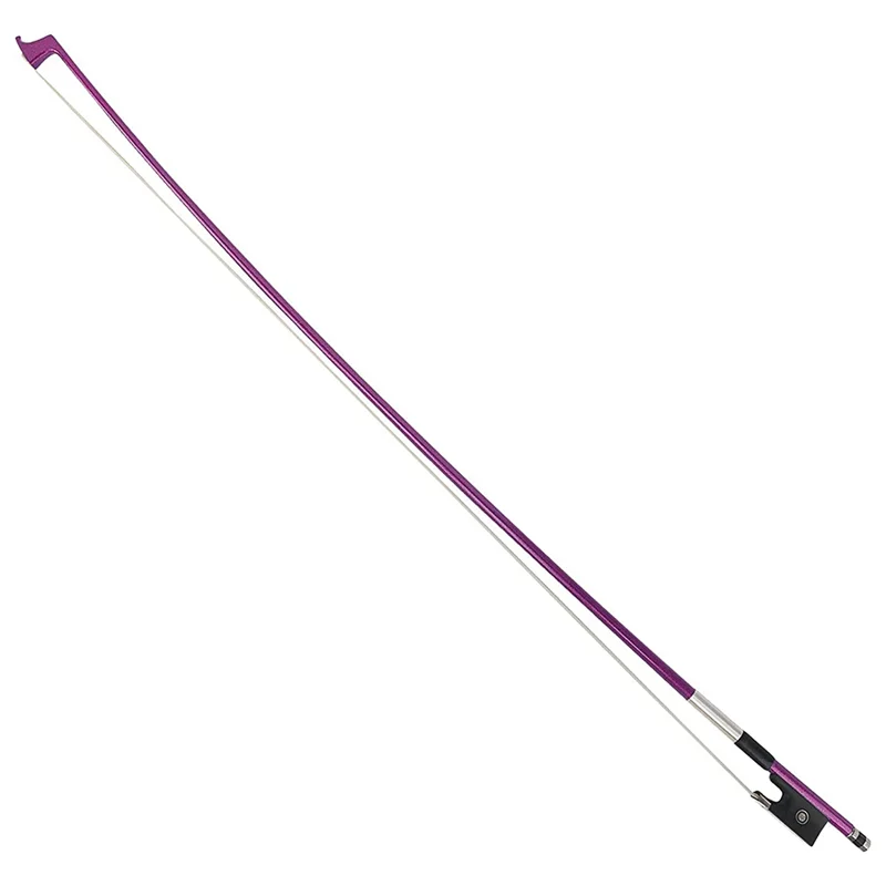 Violin Bow, 4/4 Full Size Fiddle Bows Carbon Fiber for Professional Player Beginner (Pink)