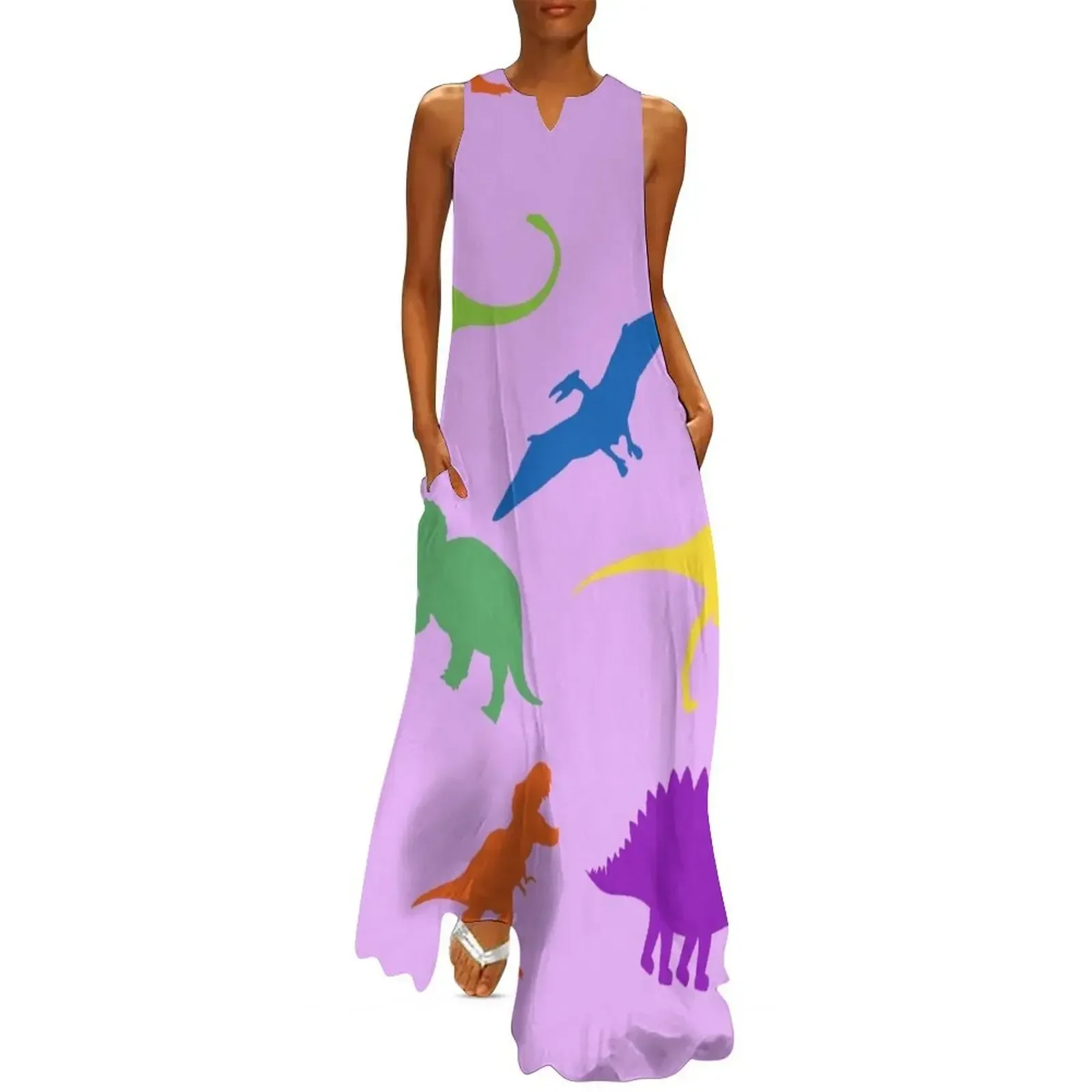 

Ms Frizzle Inspired Dinosaur Dress Long Dress dresses for women dresses for prom women's clothing summer 2025 novelties Dress