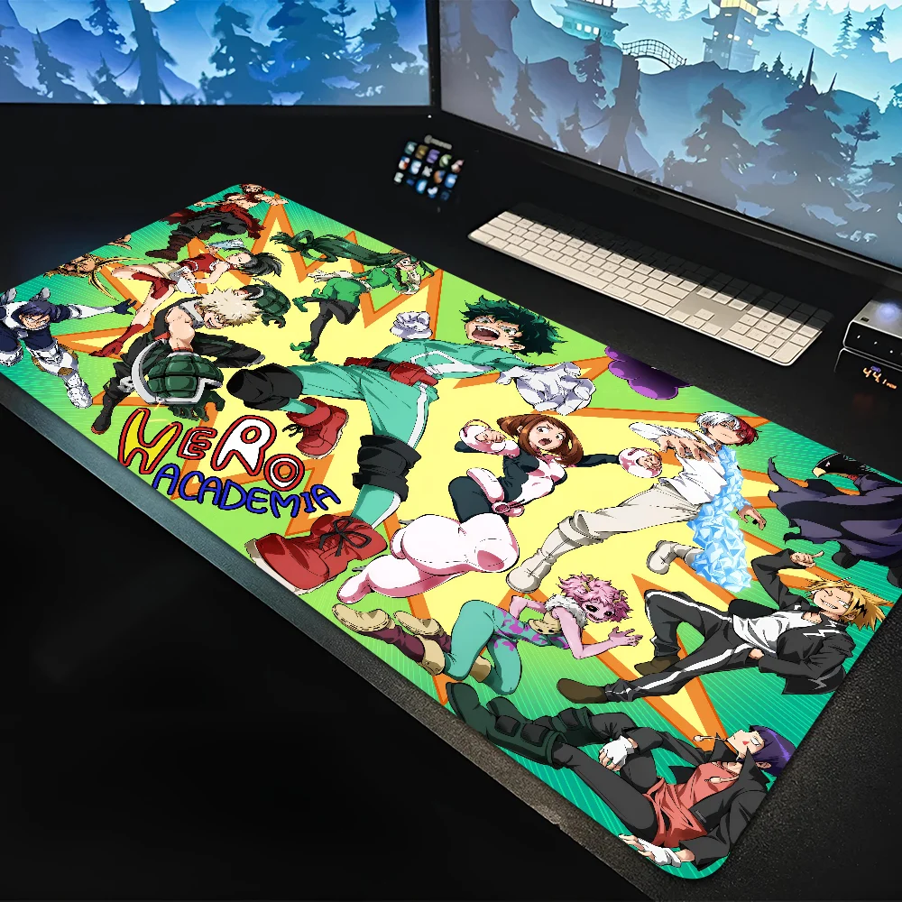 Anime My Hero Academia Mousepad Large Gaming Mouse Pad LockEdge Thickened Computer Keyboard Table Desk Mat